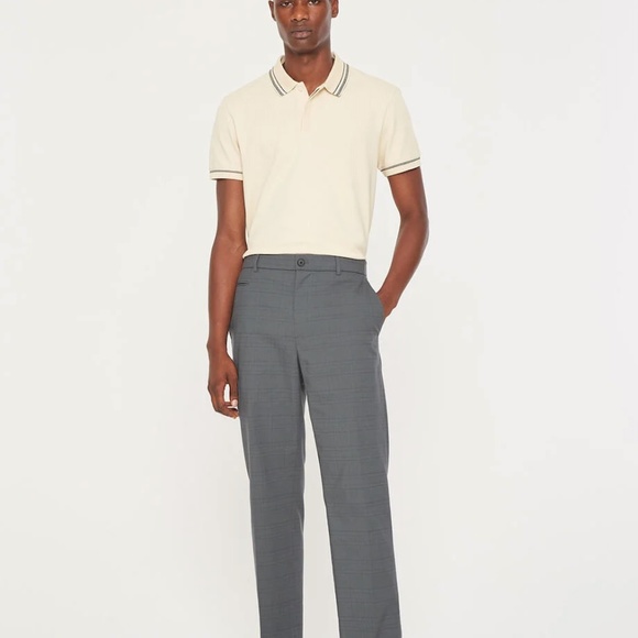 Textured Rib Polo - Brand New - NEVER WORN - Cream Yellow Multi